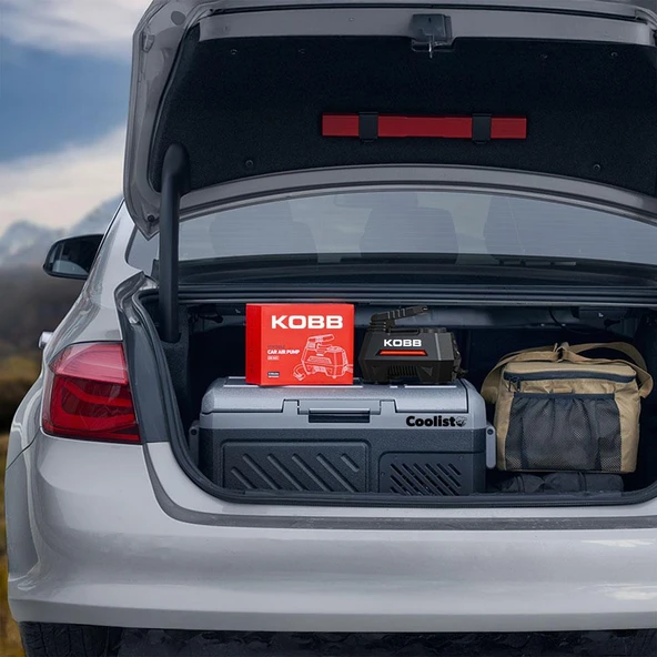 KOBB KB180 12Volt 150 PSI Ayarlanabilir Dijital Basınç Göstergeli Lastik Şişirme Pompası - 11