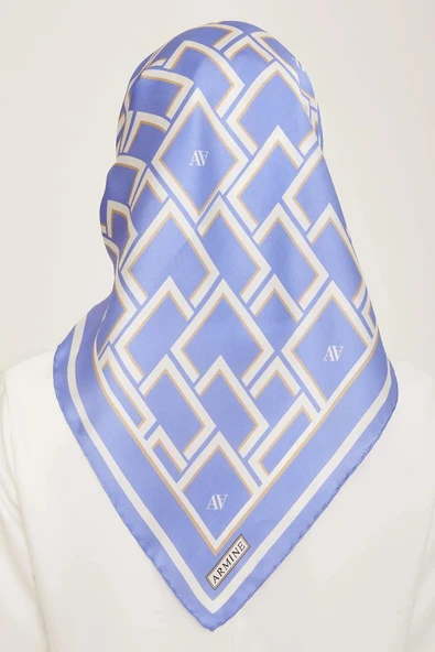 Armine E24YA9132D0280 Dj Saf İpek Eşarp 9132D (T) - Resim 3