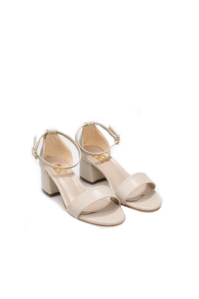 Papuçcity Hco 03240 5 Cm Topuklu Tek Bant Kadın Sandalet Ayakkabı - 5