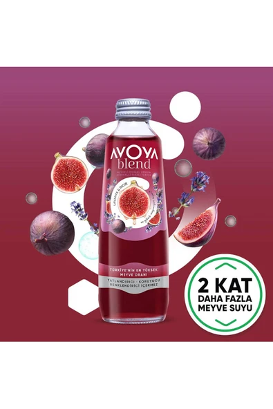 Avoya 6'lı Blend İncir Lavanta Meyveli Maden Suyu 250 Ml - 2