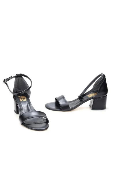Papuçcity Hco 03240 5 Cm Topuklu Tek Bant Kadın Sandalet Ayakkabı - 9