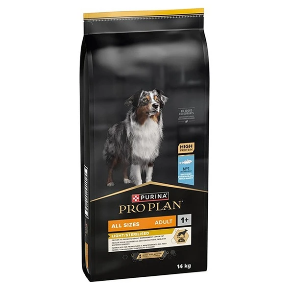 Pro Plan Light Sterilised Balıklı 14 Kg Yetişkin Kuru Köpek Maması