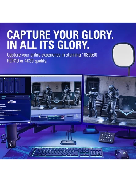 Elgato HD60 x Yayın Kayıt Cihazı 1080P60 Stream And Record HDR10 Or 4K30 With Ultra-Low Latency On Ps5, Ps4/pro, Xbox Series X/s - 4