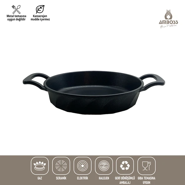 Vento Yanmaz Yapışmaz Titanyum Kaplama Sahan Omlet Tava 22 cm - Resim 4