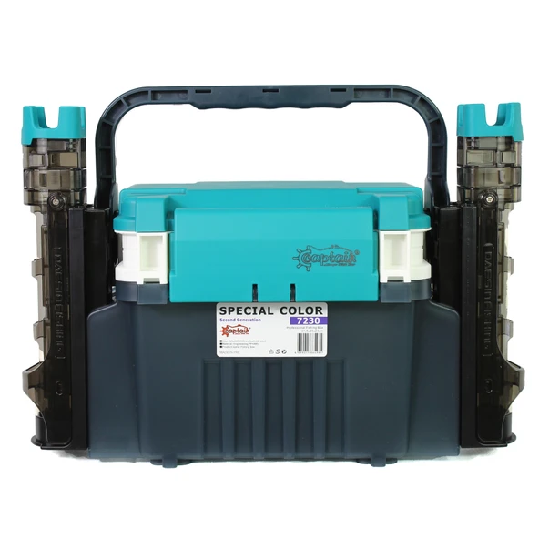 Captain 7230 Profesyonel Lrf ve Spin Takım Çantası 2 Kamış Tutucu 31x23x24cm - 1