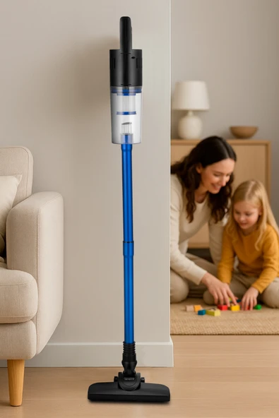 Awox Neto Vc10 Hepa Filtre 1 Lt Toz Hazneli Dik Pratik Süpürge 500w Çelik Boru Mavi