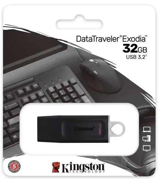 Kingston Exodia USB 3.2 Gen1 DTX/32GB 32 GB Flash Bellek - 2