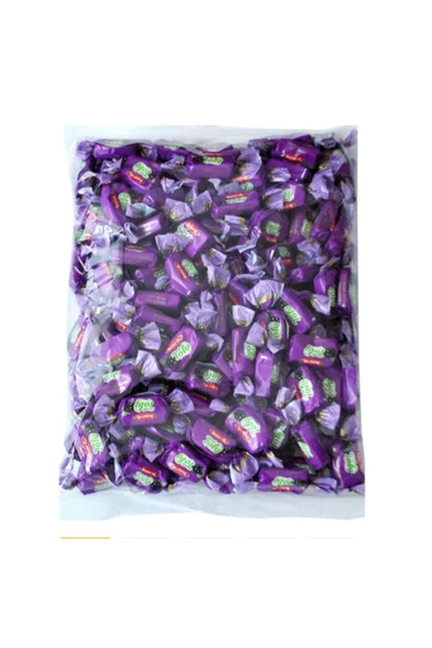 KENT Tofy Meyve Sulu Böğürtlen Aromalı Toffe Şeker 1 Kg- Ikramlık Şeker