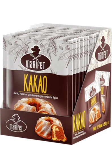Marifet Toz Kakao 50 G X20 Adet ürün görseli