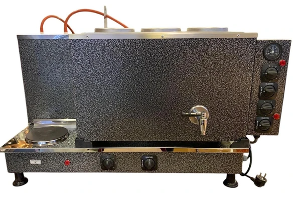 Demsu Plus 3 Demlikli Chromat Elektrikli Full Otomatik Çay Kazanı