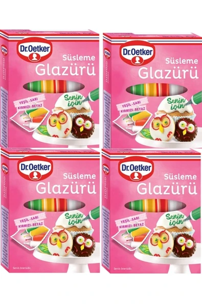 Dr. Oetker De.Oetker Süsleme Glazürü x 4 Paket ürün görseli