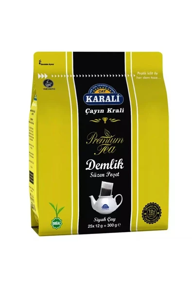 Karali Çay Karali Premium Demlik Poşet Siyah Çay 25 X 12 gr ürün görseli 1