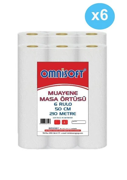 Omnisoft 6 Koli Muayene Masa Sedye Örtüsü Laminesiz 36 Rulo ürün görseli