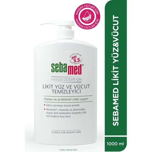 Sebamed Likit Yüz & Vücut Ph 5,5 1000Ml