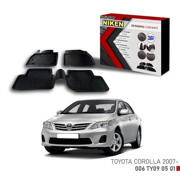 3D PASPAS TOYOTA COROLLA 2007- ürün görseli 1