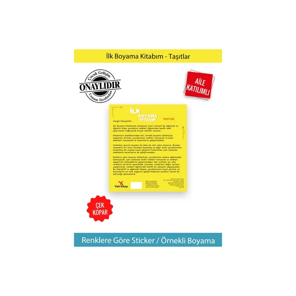 İlk Boyama Kitabım Taşıtlar - Feyyaz Ulaş - 5