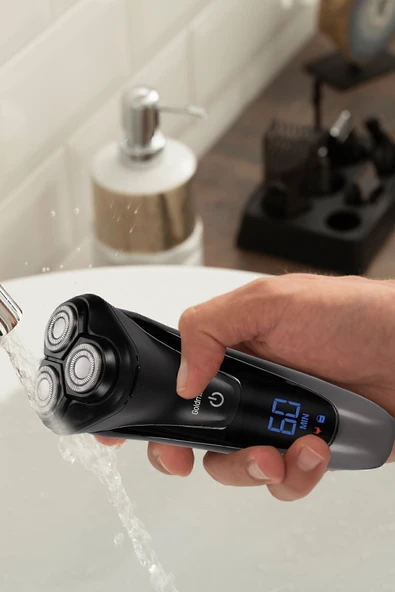 GoldMaster Sonic Dijital Ekranlı Esnek Oynar Başlıklı Ipx6 Islak&kuru Şarjlı Tıraş Makinesi - 4