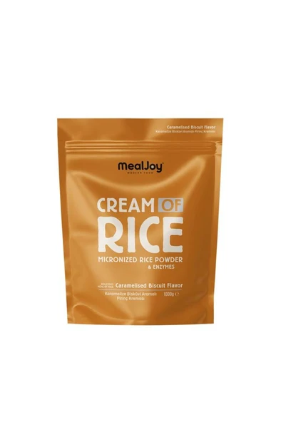 Mealjoy Cream Of Rıce Karamelize BİSKÜVİ 1000g Pirinç Kreması 20 Servis