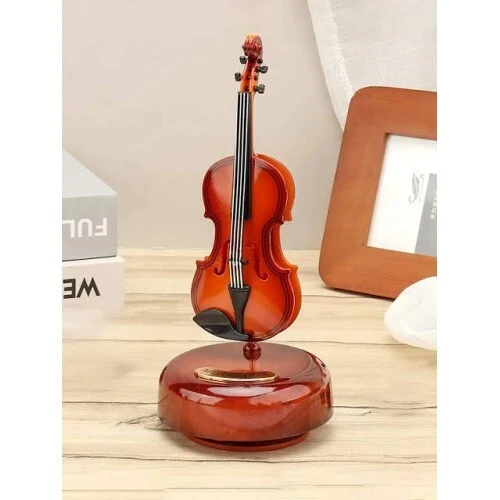 Hareketli Violin Müzik Kutusu - 1