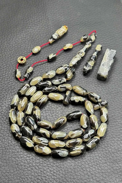 Kapsül Özel İşçilik 45 Taneli Arap Model Galalith Tesbih - 2
