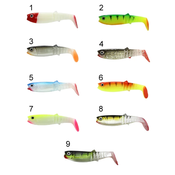 Captain 3569 Style Soft 10cm Levrek Silikonu 5'li Paket Suni Yem  6