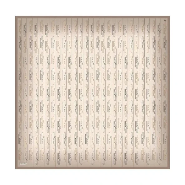 Armine E24YA9142D0252 Dj Saf İpek Eşarp 9142D (T) - Resim 2