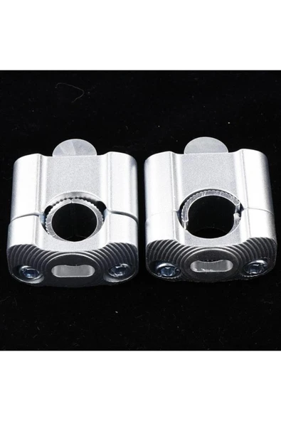 430 2 Parça Motosiklet Gidon Yükselticil 22 mm. 28 mm Nikel Takım - 2