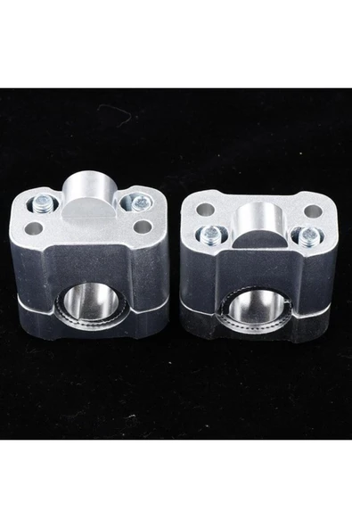 430 2 Parça Motosiklet Gidon Yükselticil 22 mm. 28 mm Nikel Takım - 4