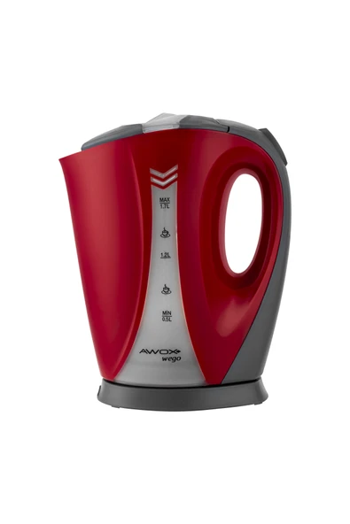 Awox Wego Açık Rezistanslı Su Isıtıcı Kettle Kırmızı - 4