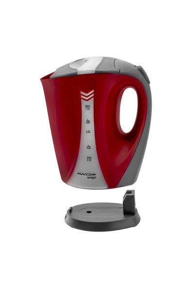 Awox Wego Açık Rezistanslı Su Isıtıcı Kettle Kırmızı - 5