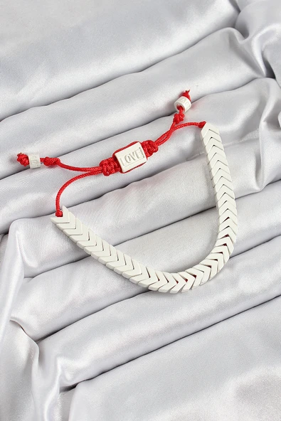 Pirinç Asansörlü Beyaz Juju Kadın Bileklik - EBJ250620W35749 ürün görseli