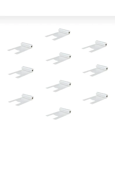 Rulo Market Poşet Torba - Atlet Poşet - Şeffaf - Orta Boy - 10 Rulo - 2000 Adet Torba ürün görseli