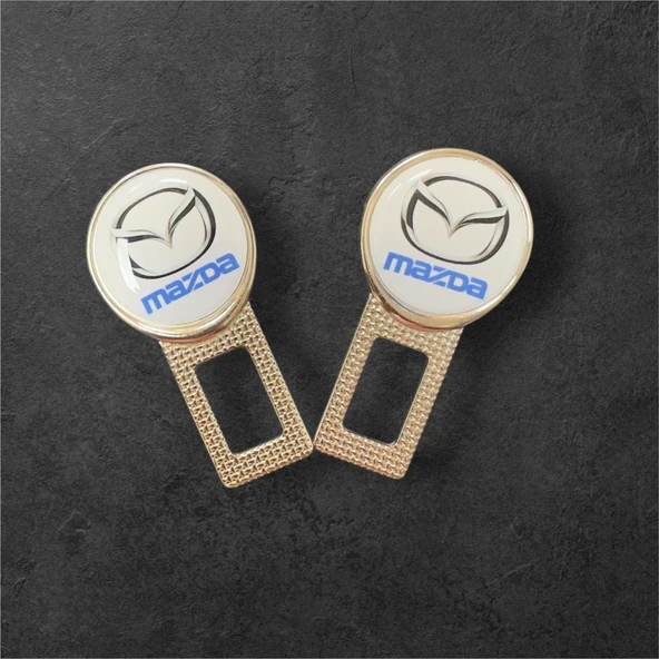 MAZDA Logolu Ikaz Ses Susturucu Metal Toka 2 Adet - Resim 2