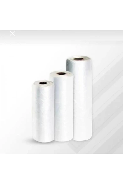 Rulo Market Poşet Torba - Atlet Poşet - Şeffaf - Orta Boy - 10 Rulo - 2000 Adet Torba - Resim 2