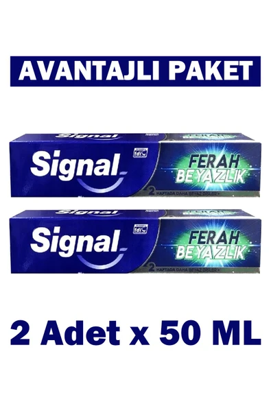 Siganal Ferah Beyazlık Diş Macunu 2x50 ml