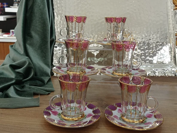 El Dekor El Boyaması Roma Çay Seti - 2