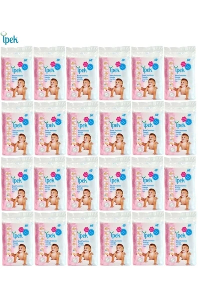 Bebek Temizleme Pamuğu 1440 Adet (24pk*60) ürün görseli