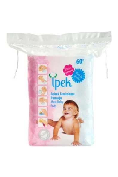 İpekbebek Temizlik Pamuğu 60 'lı ürün görseli