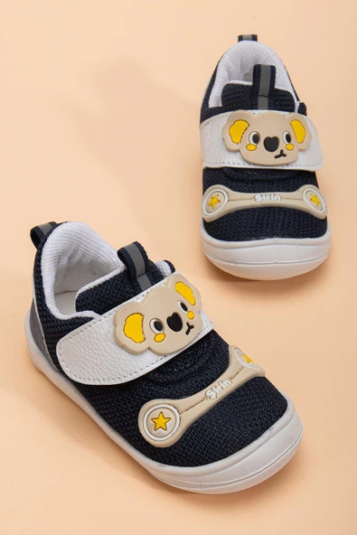 Şirinbebe Ortopedik Erkek Bebek İlkadım Ayakkabı Lacivert Cırtlı Anorak ürün görseli