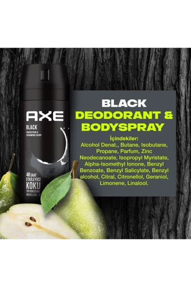 AXE BALCK DEODORANT MEN 150 ML BLACK - 8