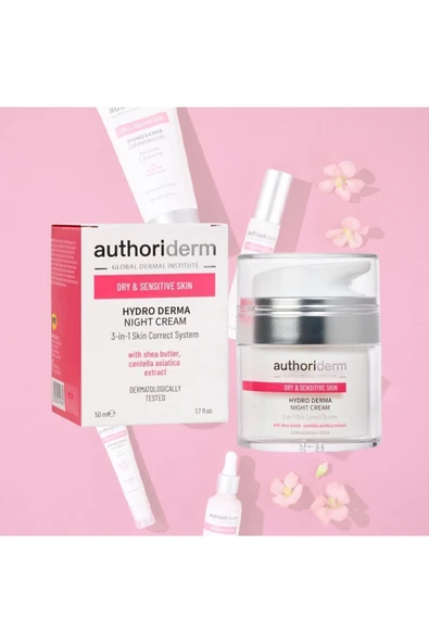 AUTHORİDERM KURU & HASSAS CİLTLER İÇİN GECE KREMİ 50 ML