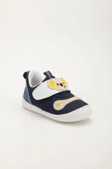 Şirinbebe Ortopedik Erkek Bebek İlkadım Ayakkabı Lacivert Cırtlı Anorak - Resim 3
