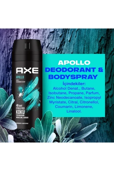AXE ERKEK DEODORANT SPREY APOLLO 150ML - 8