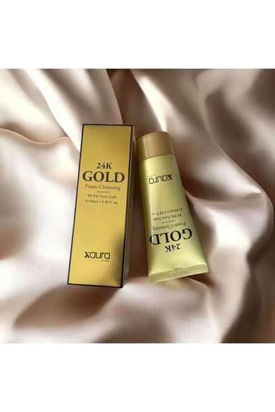 XAURA 24K GOLD FOAM CLEANSİNG 100ML – 99.9% SAF ALTIN İÇERİKLİ KÖPÜK TEMİZLEYİCİ - 2