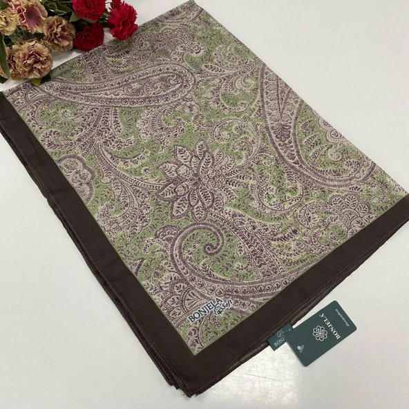 Bonjela Soft Pamuklu Şal Etro Desen LBS2006 ürün görseli
