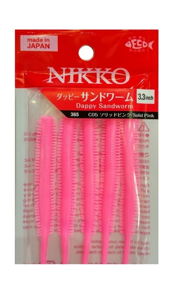 Nikko Sandworm Floating 8.5cm LRF Silikonu SOLID PINK 365 ürün görseli