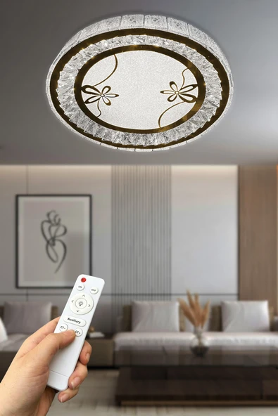 Miralux Taşlı Plafonyer Led Avize - Resim 2