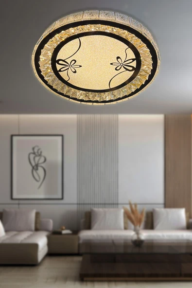 Miralux Taşlı Plafonyer Led Avize - Resim 7