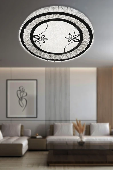 Miralux Taşlı Plafonyer Led Avize - Resim 9