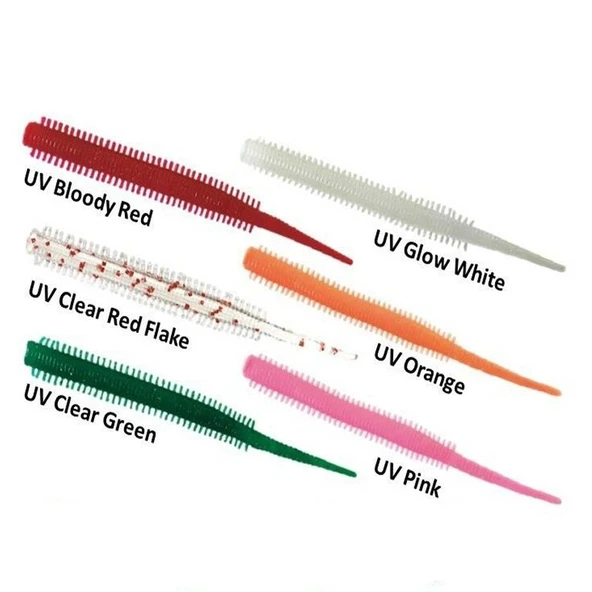 Nikko Sandworm Floating 8.5cm LRF Silikonu SOLID PINK 365 - Resim 3